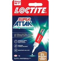 LOCTITE ATTAK GEL RIPOSIZIONABILE - GR 3 CF=PZ 12- 1 confezioni