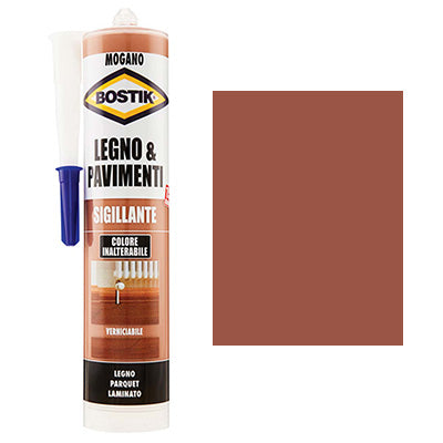 SILICONE ACRILICO LEGNO PAVIMENTI BOSTIK - MOGANO ML 300- 3 pezzi