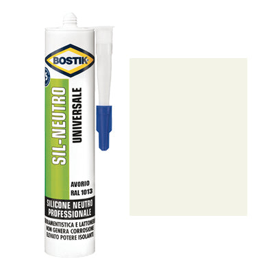 SILICONE NEUTRO SIL BOSTIK - AVORIO RAL 1013 ML 300- 2 pezzi