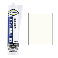 SILICONE ACETICO SIL UNIVERSALE BOSTIK - BIANCO RAL 9010 ML 280- 24 pezzi