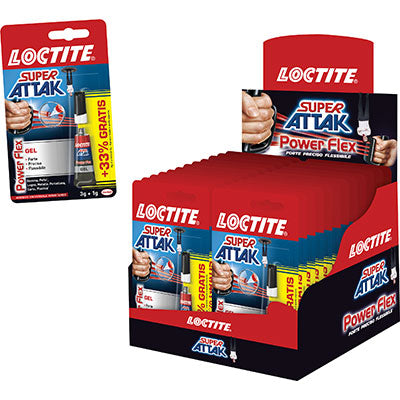 LOCTITE ATTAK POWER FLEX GEL - GR 3 CF=PZ 24- 1 confezioni