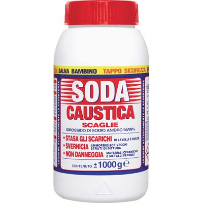 SODA CAUSTICA - SCAGLIE KG 1- 12 pezzi