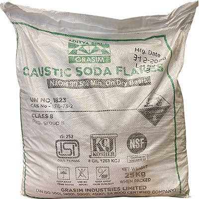 SODA CAUSTICA  SCAGLIE KG 25  