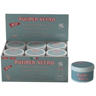 PASTA RIMUOVI CALCARE VETRO DOCCIA PULIPER - GR 65- 12 pezzi