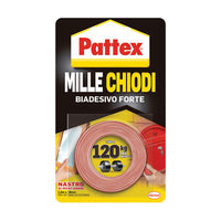 PATTEX MILLECHIODI NASTRO BIADESIVO - H.MM 19 MT 1,5- 4 pezzi