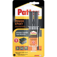PATTEX POWER EPOXY ACCIAIO LIQUIDO MIX SIRINGA - GR 35- 3 pezzi