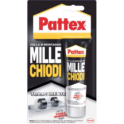 PATTEX MILLECHIODI TRASPARENTE - GR 40- 4 pezzi