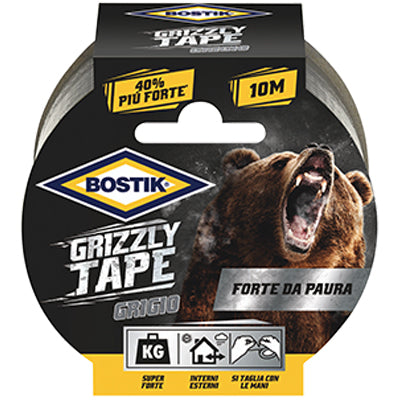 NASTRO ALTA RESISTENZA GRIZZLY BOSTIK - GRIGIO MM 50 ML 25- 6 pezzi