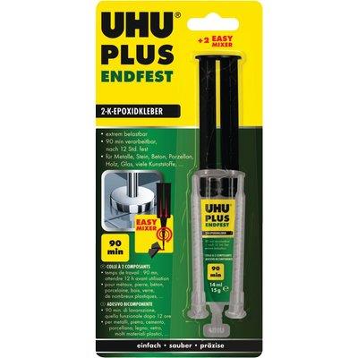UHU PLUS 90 MINUTI VERDE  BICOMPONENTE SIRINGA ML 14/GR 15