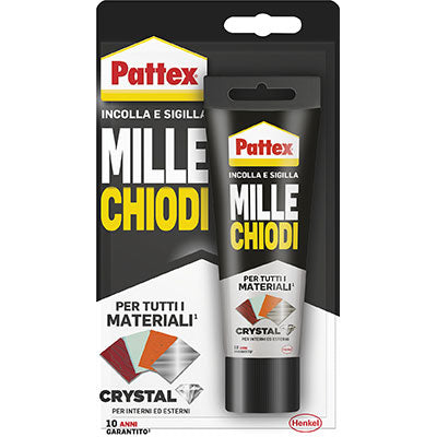 PATTEX MILLECHIODI CRYSTAL - GR 90- 4 pezzi