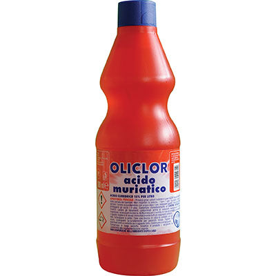 ACIDO CLORIDRICO MURIATICO 15% OLICLOR - LT 1- 12 pezzi