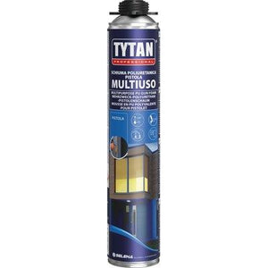 SCHIUMA POLIURETANICA UNIVERSALE MULTIUSO TYTAN - PISTOLA ML 750- 12 pezzi