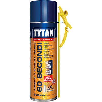 SCHIUMA POLIURETANICA UNIVERSALE 60 SECONDI TYTAN - MANUALE ML 300- 12 pezzi