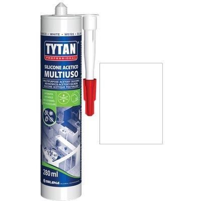SILICONE ACETICO UNIVERSALE TYTAN - BIANCO ML 280- 24 pezzi