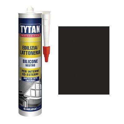 SILICONE NEUTRO TYTAN - NERO ML 300- 2 pezzi