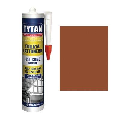 SILICONE NEUTRO TYTAN - RAME RAL 8004 ML 300- 4 pezzi