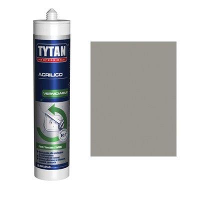 SILICONE ACRILICO TYTAN - GRIGIO VERNICIABILE ML 300- 24 pezzi