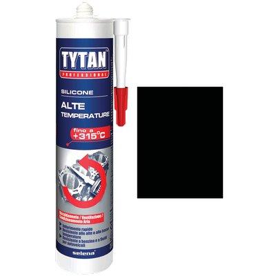 SILICONE ALTE TEMPERATURE TYTAN - NERO ML 300- 3 pezzi