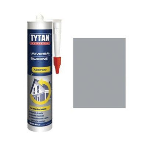 SILICONE ACETICO UNIVERSALE TYTAN - GRIGIO RAL 7004 ML 280- 3 pezzi
