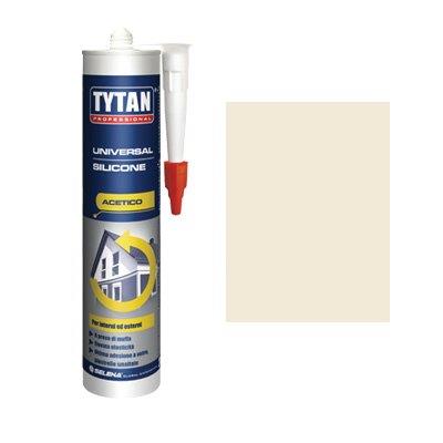 SILICONE ACETICO UNIVERSALE TYTAN - AVORIO RAL 1013 ML 280- 3 pezzi