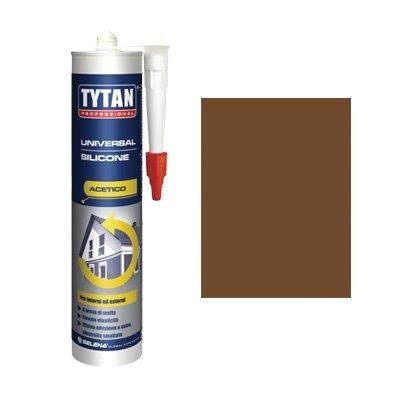SILICONE ACETICO UNIVERSALE TYTAN - MARRONE RAL 8007 ML 280- 3 pezzi