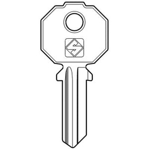 CHIAVE PIATTA PREFER PF2S SILCA - OTTONE NICHELATO- 20 pezzi