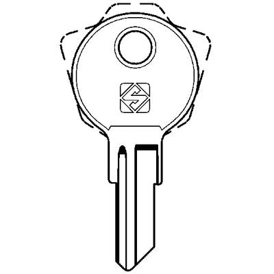 CHIAVE PIATTA ELEDIS ELS1 SILCA - OTTONE NICHELATO- 10 pezzi