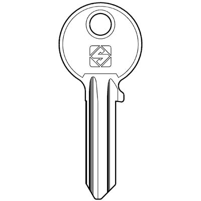 CHIAVE PIATTA ABUS AB10 SILCA - ACCIAIO NICHELATO- 10 pezzi