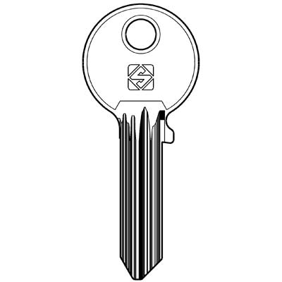 CHIAVE PIATTA ABUS AB63 SILCA - OTTONE NICHELATO- 10 pezzi