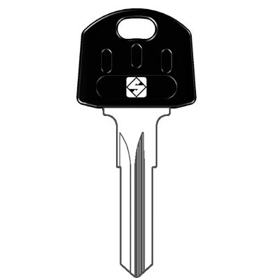 CHIAVE PIATTA ABUS AB64RAP SILCA - OTTONE NICHELATO- 5 pezzi