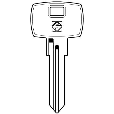 CHIAVE PIATTA BURG BUR32 SILCA - OTTONE NICHELATO- 10 pezzi