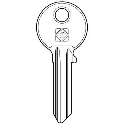 CHIAVE PIATTA CORNI CC2R SILCA - OTTONE NICHELATO- 10 pezzi