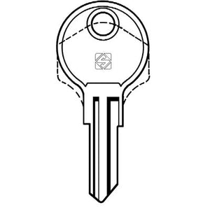 CHIAVE PIATTA CAB CAB1 SILCA - CASELLARIO ACCIAIO NICHELATO- 20 pezzi