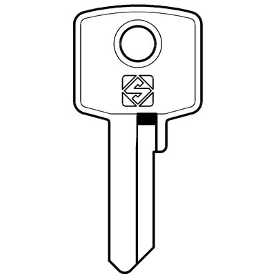 CHIAVE PIATTA CAS CCC1 SILCA - OTTONE NICHELATO- 10 pezzi