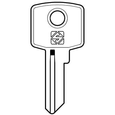 CHIAVE PIATTA CAS CCC1R SILCA - OTTONE NICHELATO- 10 pezzi