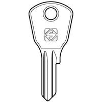 CHIAVE PIATTA CAF CAF2 SILCA - OTTONE NICHELATO- 10 pezzi