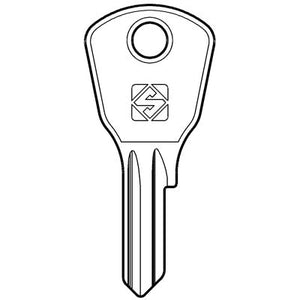 CHIAVE PIATTA CAF CAF2 SILCA - OTTONE NICHELATO- 10 pezzi