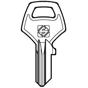 CHIAVE PIATTA CORBIN CB9 SILCA - OTTONE NICHELATO- 10 pezzi