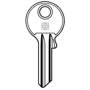 CHIAVE PIATTA CORBIN CB15 SILCA - OTTONE NICHELATO- 10 pezzi