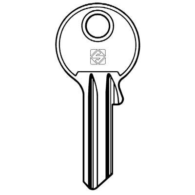 CHIAVE PIATTA CORBIN CB15 SILCA - OTTONE NICHELATO- 10 pezzi