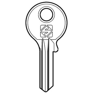 CHIAVE PIATTA CORBIN CB70 SILCA - OTTONE NICHELATO- 10 pezzi