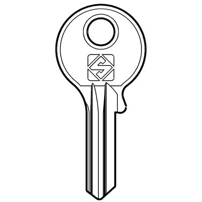 CHIAVE PIATTA CORBIN CB70 SILCA - OTTONE NICHELATO- 10 pezzi