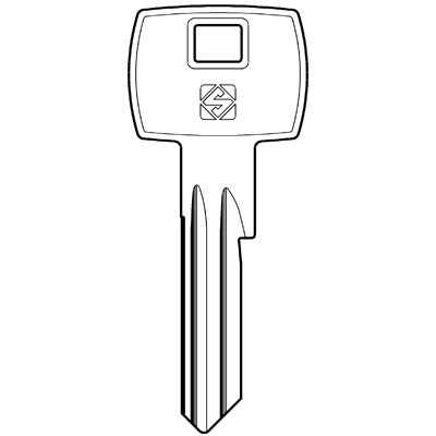 CHIAVE PIATTA CORBIN CB86 SILCA - OTTONE NICHELATO- 10 pezzi