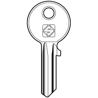 CHIAVE PIATTA CISA CS6R SILCA - OTTONE NICHELATO- 10 pezzi