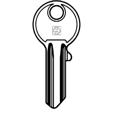 CHIAVE PIATTA CISA CS9 SILCA - OTTONE NICHELATO- 10 pezzi