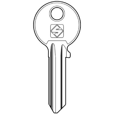 CHIAVE PIATTA CISA CS14R SILCA - OTTONE NICHELATO- 10 pezzi