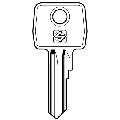 CHIAVE PIATTA EUROLOCKS EU4R SILCA - ACCIAIO NICHELATO- 10 pezzi