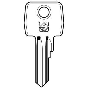 CHIAVE PIATTA EUROLOCKS EU4R SILCA - ACCIAIO NICHELATO- 10 pezzi