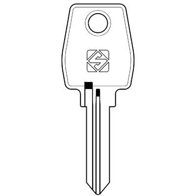 CHIAVE PIATTA EUROLOCKS EU11R SILCA - ACCIAIO NICHELATO- 10 pezzi