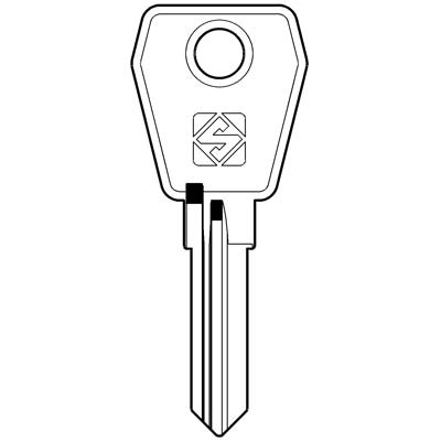 CHIAVE PIATTA EUROLOCKS EU16R SILCA - ACCIAIO NICHELATO- 10 pezzi